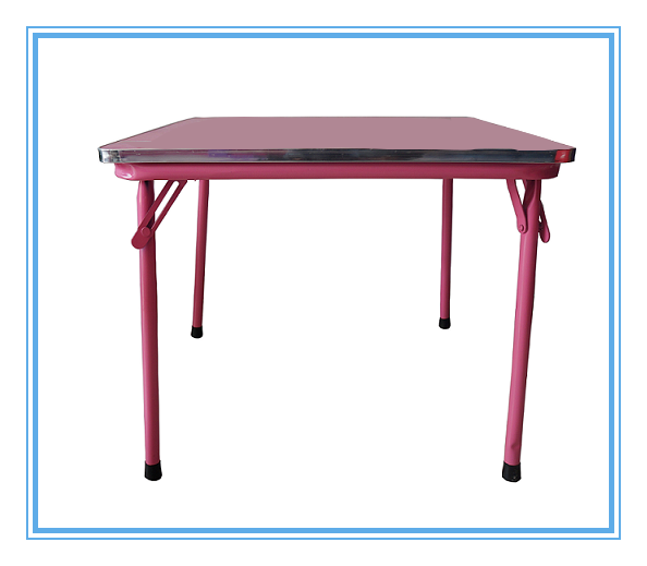 Folding Childrens Desk And Chair Set Easy Maintenance With Metal Frame