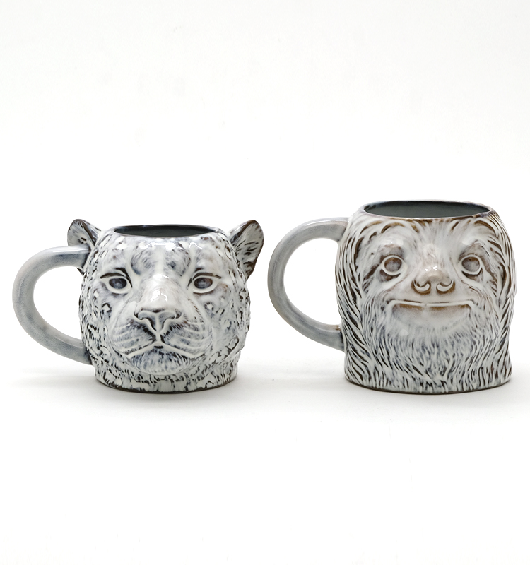 2025 Wholesale 3d Animal Decoration New Product Ceramic Coffee 3D Mug Cup