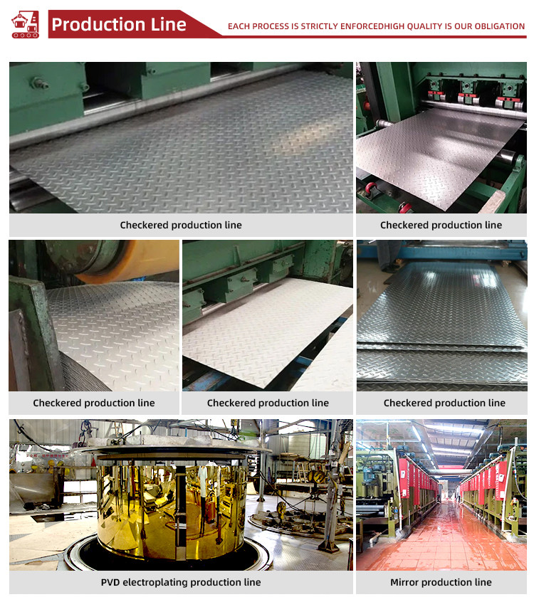 201 304 Textured SS Checkered Sheet Non Slip Stainless Steel Floor Plate