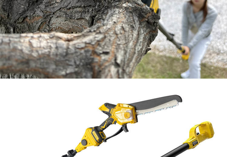 Customized Brushless 8" Cordless Mini Chainsaw One-Hand Operated Lightweight Power Electric Chain Saw