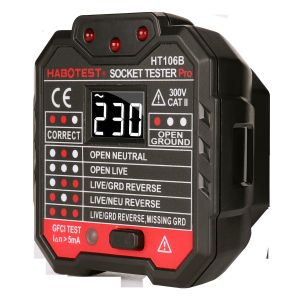 HT106B Socket Plug Tester For Voltlage Measurement