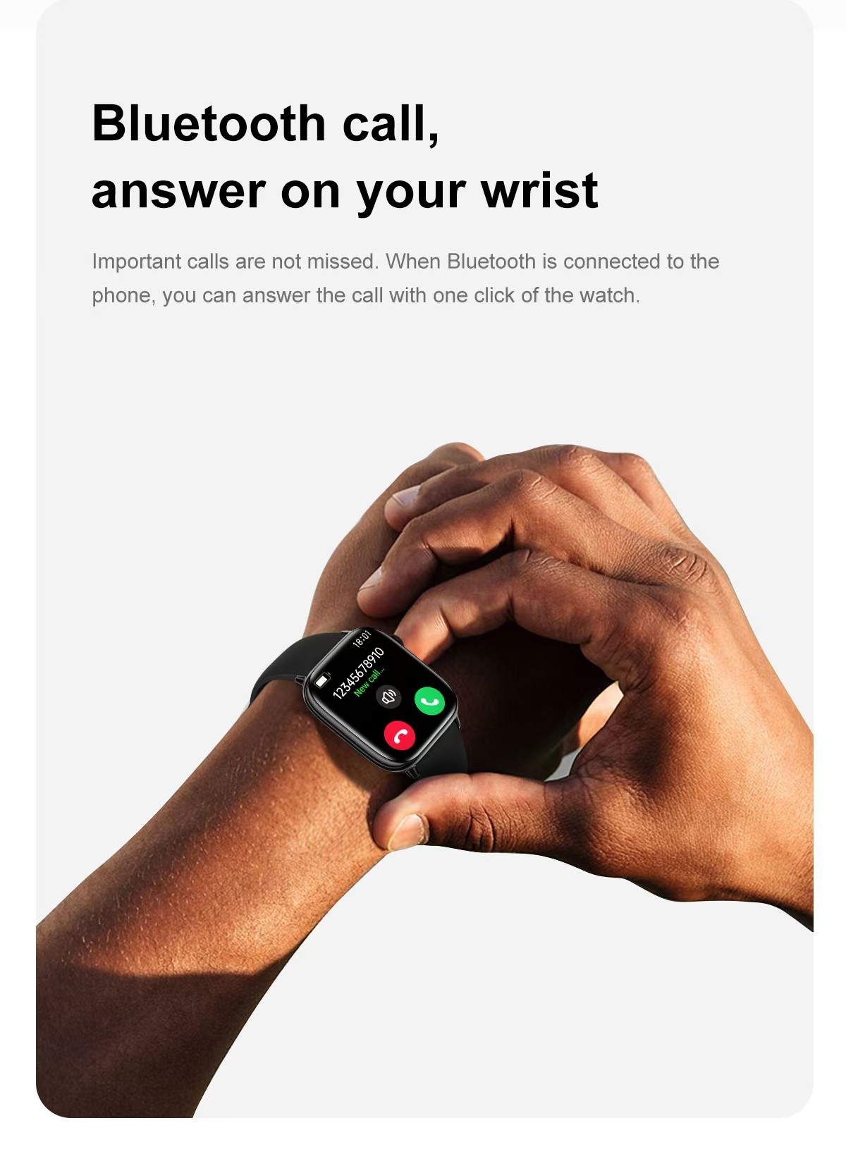 HD13 Sport Smart Watch With AMOLED Screen BT Call Heart Rate Fitness Tracker
