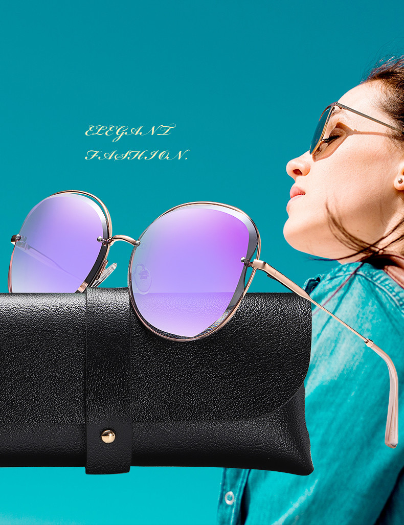 60mm Lens Square Cat Eye Sunglasses UV400 UVC Fashionable Women Sunglasses