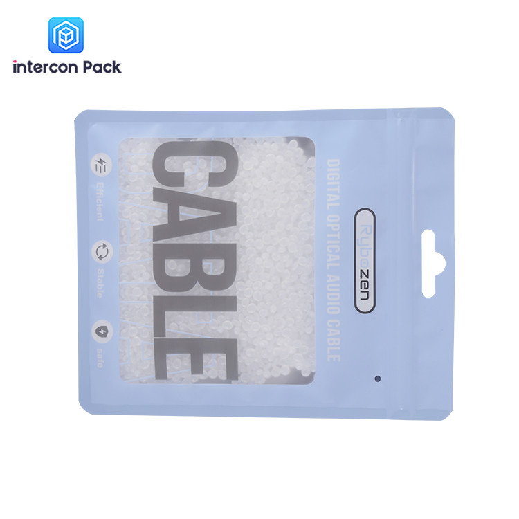 7.87x6.30 inch Paper Plastic Composite Bag Electronic Product Three Side Sealing Bag