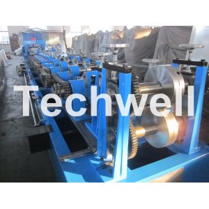 Quick Interchangeable C / Z Purlin Roll Forming Machine With 17 Forming Stations