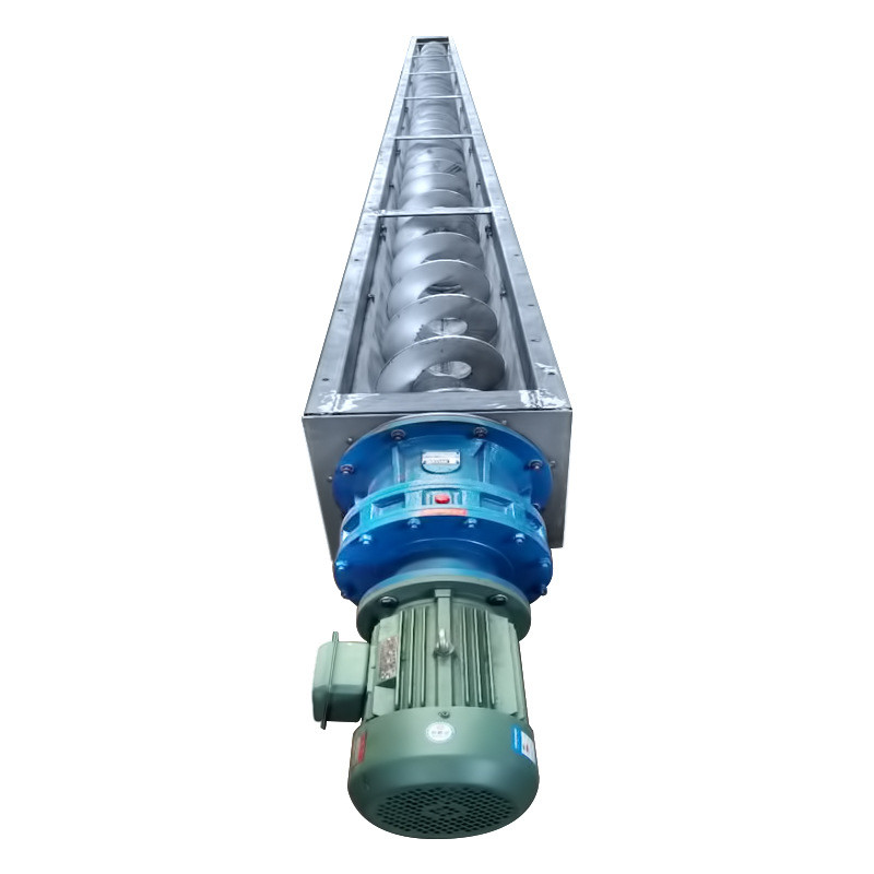 High Performance Screw Auger Conveyor For Building Material Shops Manufacturing Plant And More Customizable