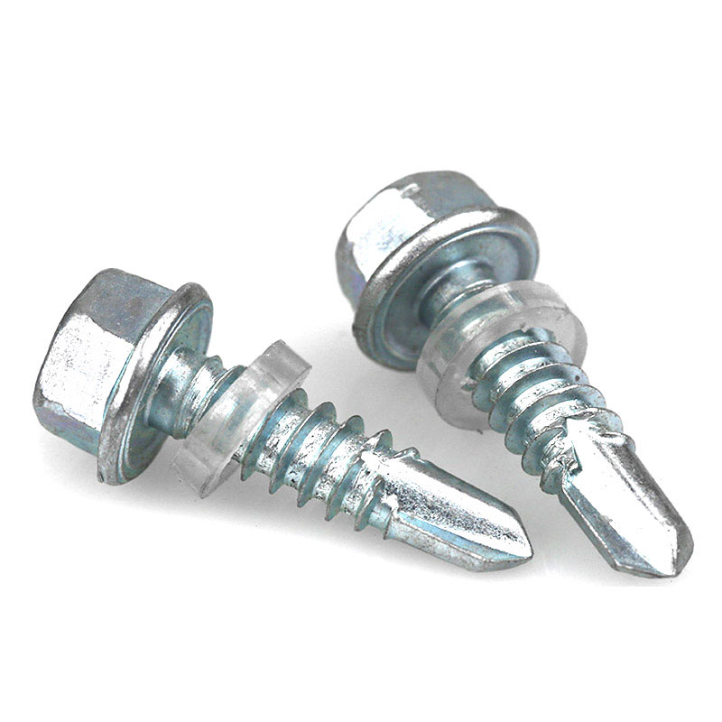 304 Stainless Steel Self-Drilling Hex Head Flange Screw for INCH Measurement System