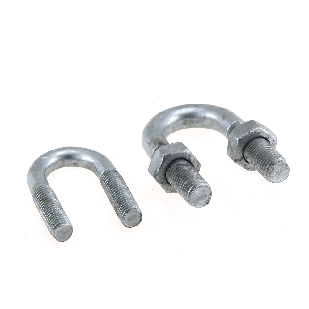 Carbon Steel Grade 10.9 Hot DIP Galvanized Stainless Steel U Bolt Bending Machine Square Lock Pipe Clamp Custom Size