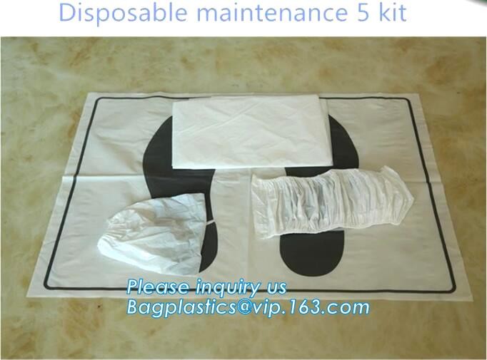 steering wheel 5 in 1 clean kits Disposable seat cover disposable steering wheel cover disposable gear shift cover dispo