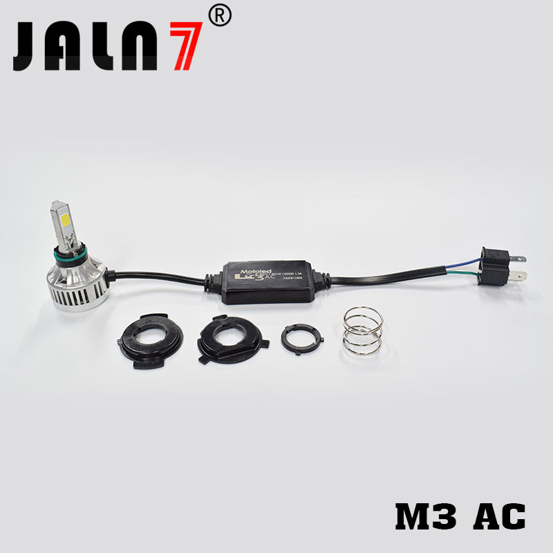 Motorcycle LED Headlight Bulb M3 AC JALN7 Hi/Lo BeamDRL Fog Replacement Conversion Kit Headlamp Lamp 40W 4000LM 6-80V