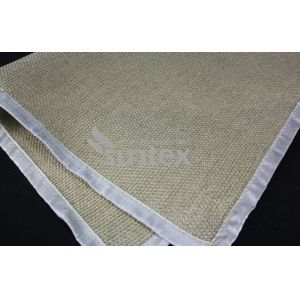 China Crowfoot Pattern PTFE Coated Fiberglass Fabric For Fire Pit Protective Mat Grass on sale