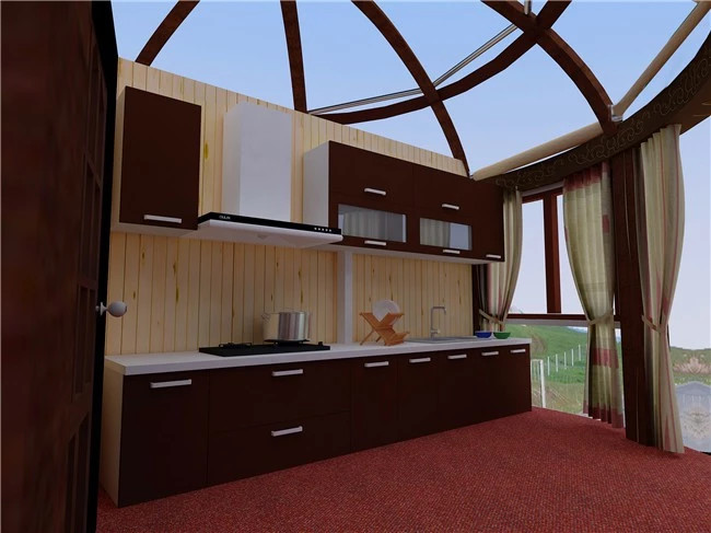 Vacation Yurt Prefab Tiny Homes Luxury Tent Dome Hotel With Wooden Decoration