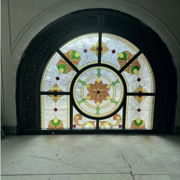 8mm Church Architectural Stained Glass Art Window Panels Decorative Glass Custom