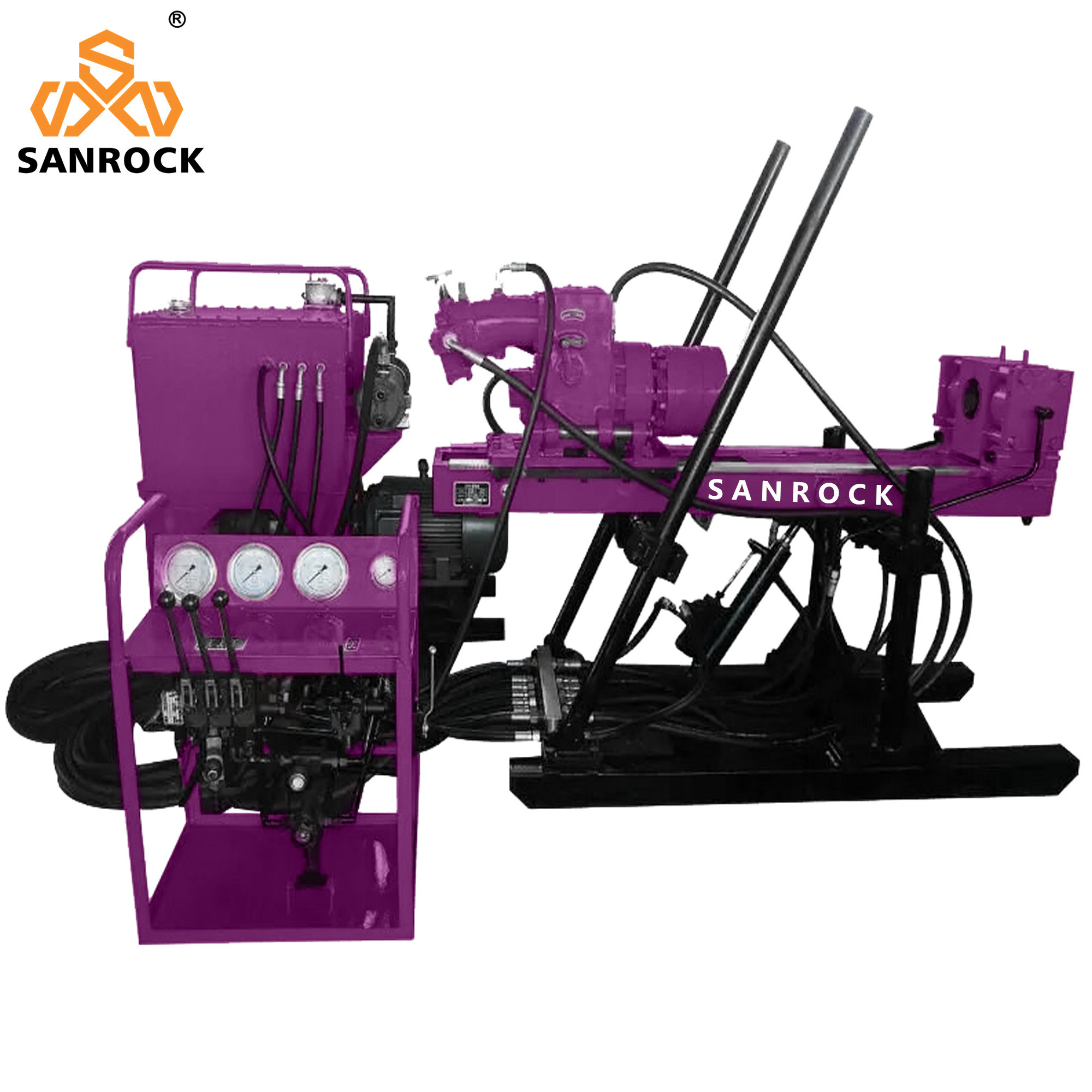 Full Hydraulic Core Drilling Rig Machine Tunnel Exploration Diamond Core Driling Rig