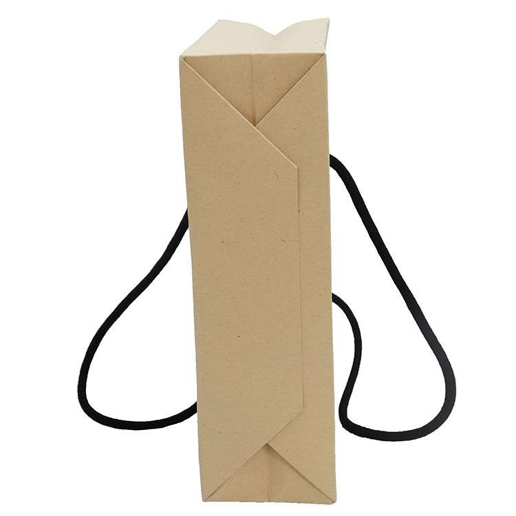 Biodegradable Custom Printed Paper Shopping Bags Durable Kraft Paper Material