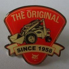 Hot red epoxy coating / resin lapel pin badge