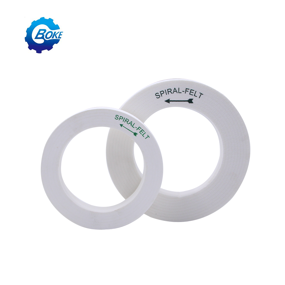 Spiral Felt Wheel On Beveling Machine For Glass Polishing