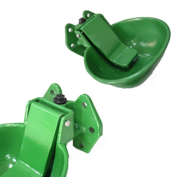Large Deep Flow Rate Solid Cast Iron Water Bowl TJ-105 Powder Coated For Cow
