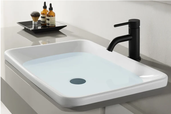 Hotel Apartment Bathroom Taps Mixer with Single Handle and Stainless Steel Valve Core