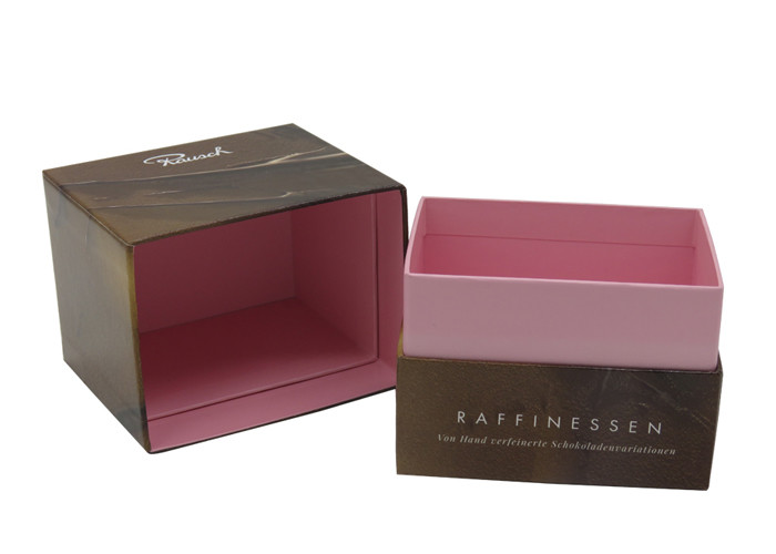 Rigid Cardboard Paper Box Gift Boxes With Detachable Lid Logo Printable