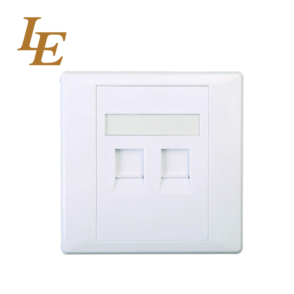 3 Port Keystone Jack Network Faceplate Socket Cat6 UTP RJ45 With Patch Panel And