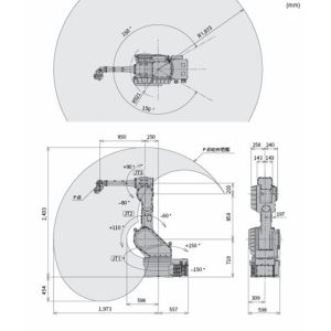 Manufacturing Robotics Kawasaki KF192 20kg Robotic Arm Automation