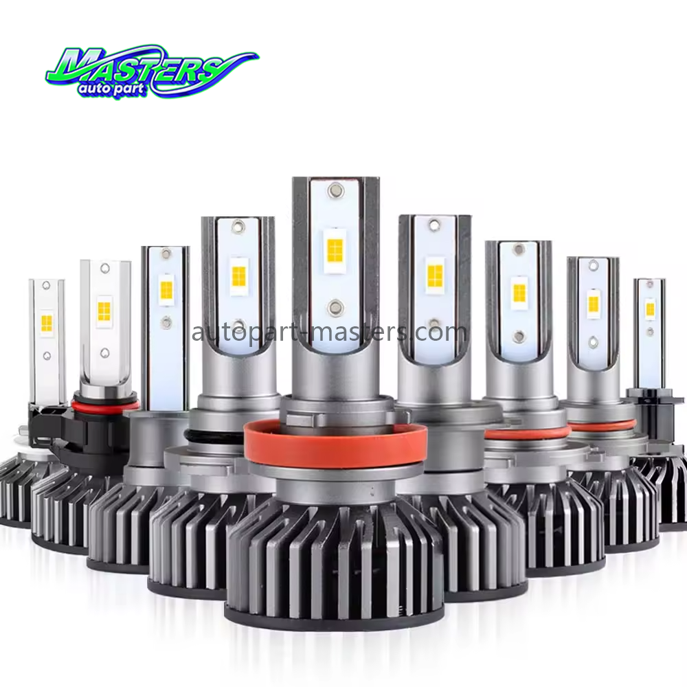 Masters F2 75W 7500 Lumens 3000K Yellow 9004 9007 H4 H13 LED Headlights Bulbs