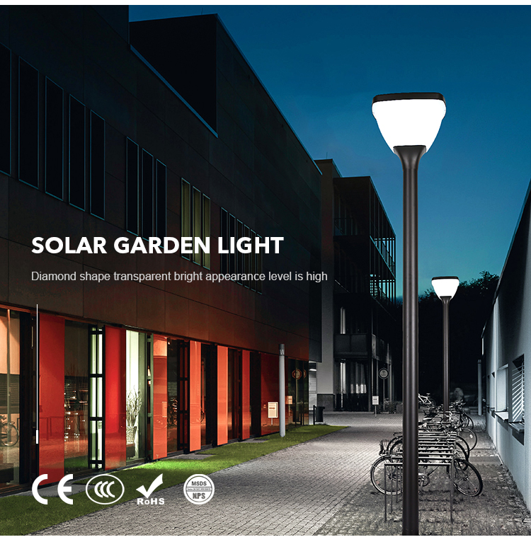 20w IP65 Solar Garden Light Human Body Induction For Outdoor Yard Decoration