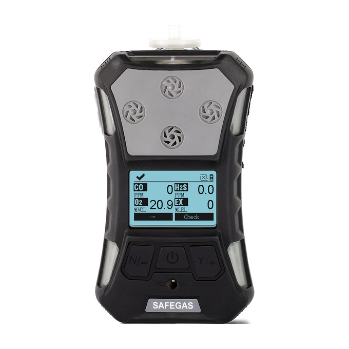 Portable Handle O2 Co H2s Ex Multi Gas Detector With IP67 Explosionproof