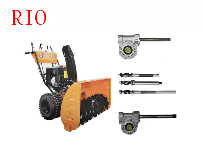 Light Weight Vf50 Snowblower Gearbox , Snow Sweeper Worm Reduction Gearbox