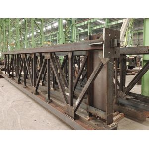 Hot Dip Galvanized Steel Truss Structures Fabricated With H Beams