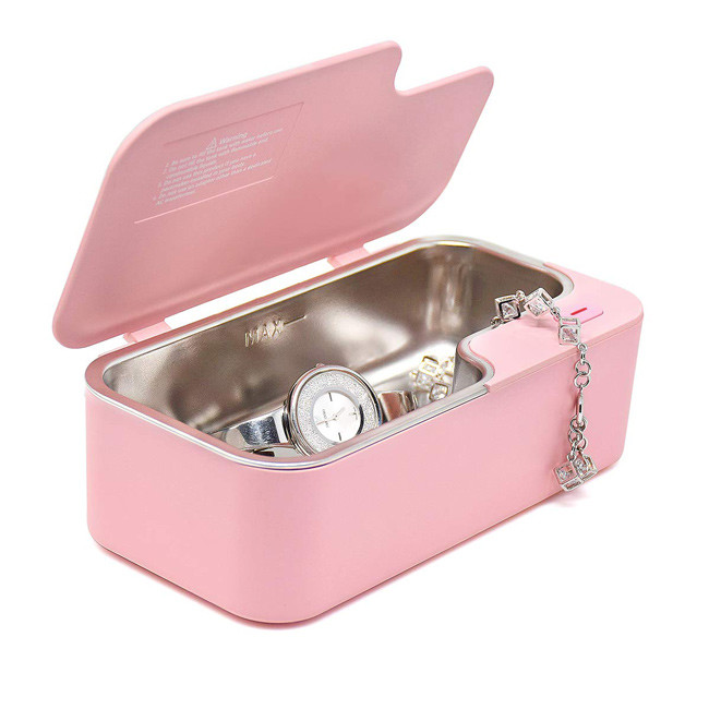 Stainless Steel Eyeglass Ultrasonic Cleaner DC 12V Portable Home Use