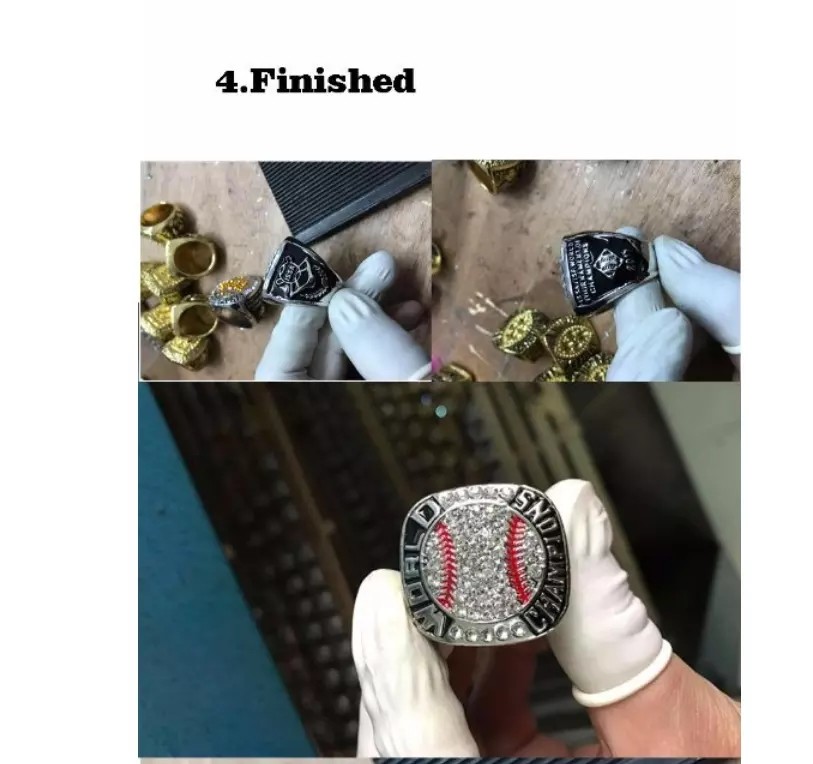 Die Casting Logo Deep Engraved Silver Sports Rings Youth Football Championship Rings