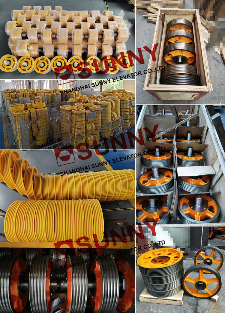 Load 630-1000kg Elevator Gearless Motor For Elevator Spare Parts