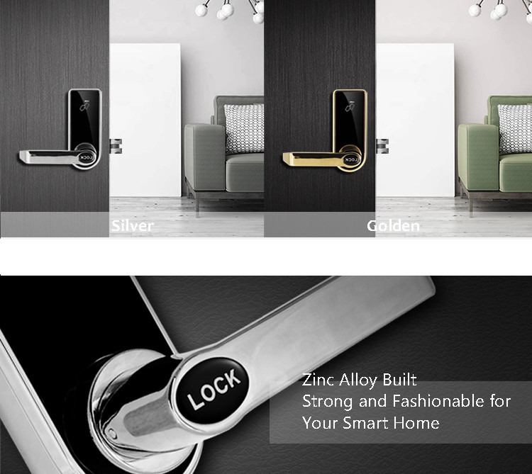 Keypad Keyless Key Card Door Lock Durable And Safe Stainsteel Structur