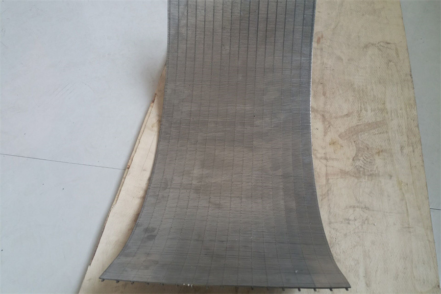 SS 321 Wedge Wire johnson type Sieve Bends Welded Edge 1.5X20mm Support Bar