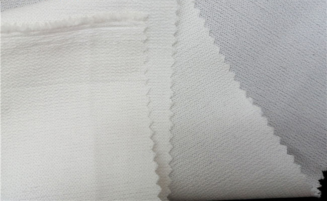 PA / PES Coating Fusible Interfacing 100% Polyester Double Dot Woven For Women And Men Suits