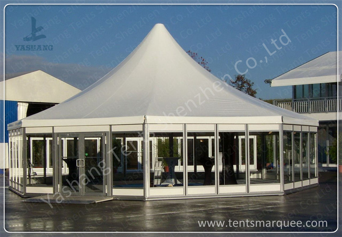 Aluminum Frame Show Event Marquee Tent Rental With Transparent PVC Windows / Glass Door