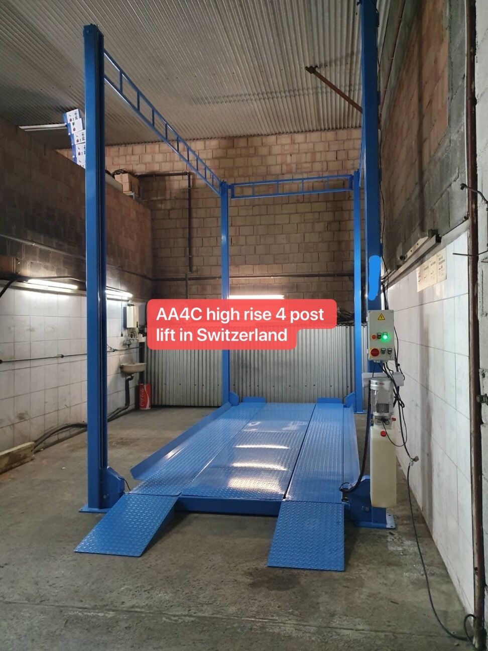 AA4C Heavy Duty High Rise 4 Post Car Vehicle Lift Car Elevator Car Parking Lift 3.5M High