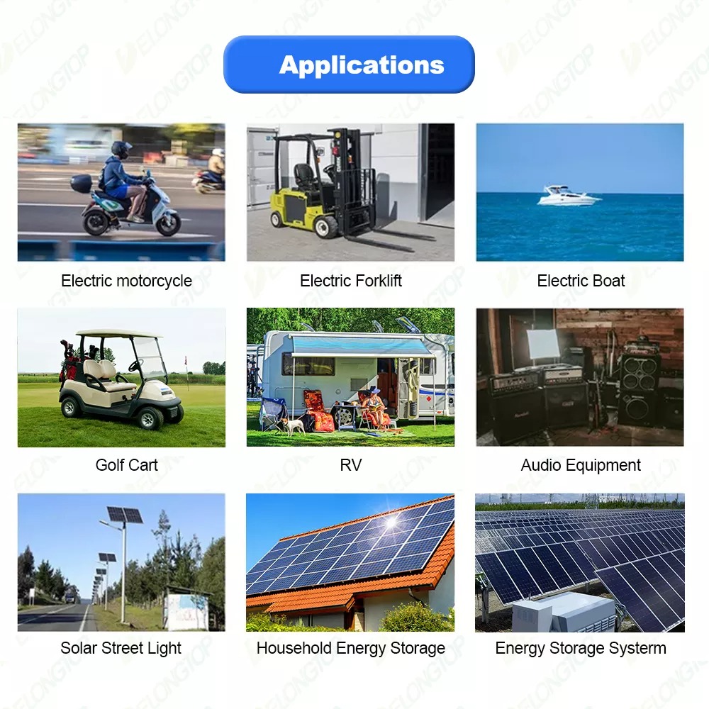 Outdoor 100ah 48V Lithium Battery Golf Cart Patrol Car Lithium Iron Phosphate Battery