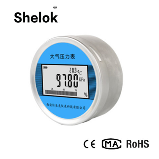 Barometric pressure digital air medical pressure gauge air manometer with temperature compensation