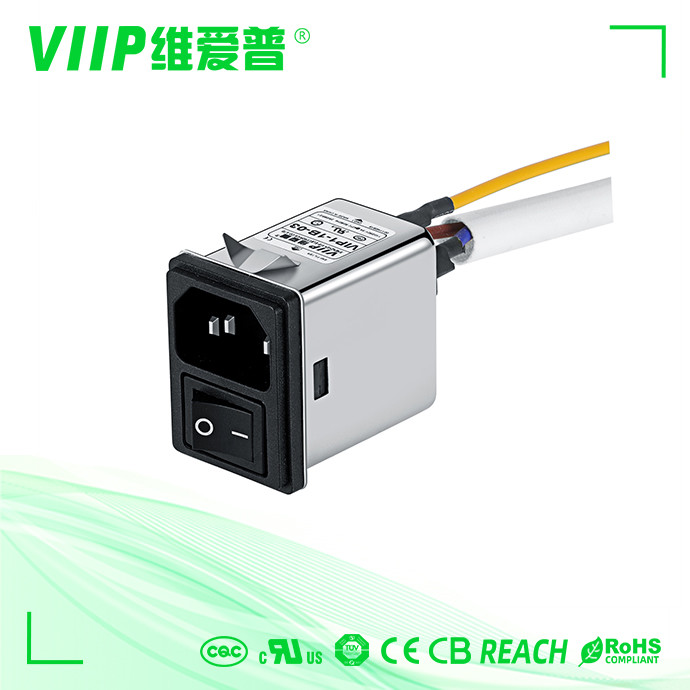 IEC Socket Emi Power Line Filter 3A Single Phase CE TUV ROHS