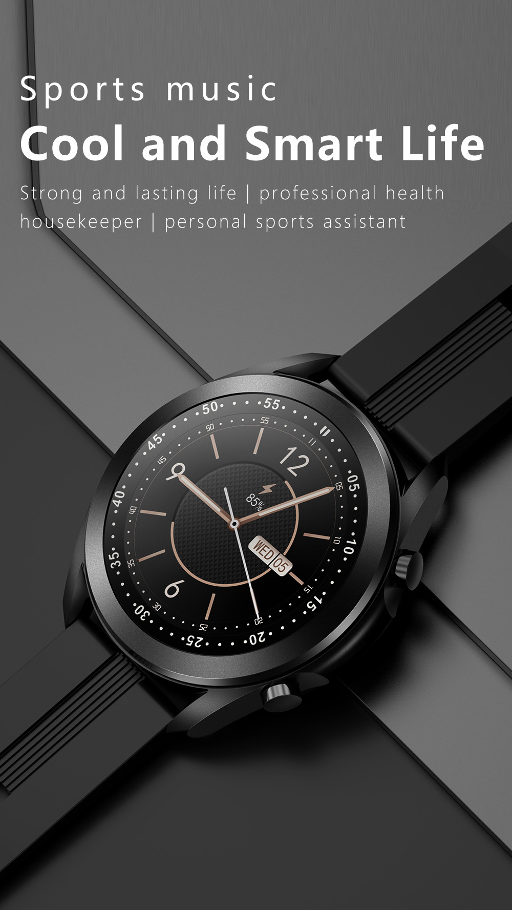 DW95 Bluetooth 3.0 200mAh Sleep Monitor Smartwatch IP67 Waterproof