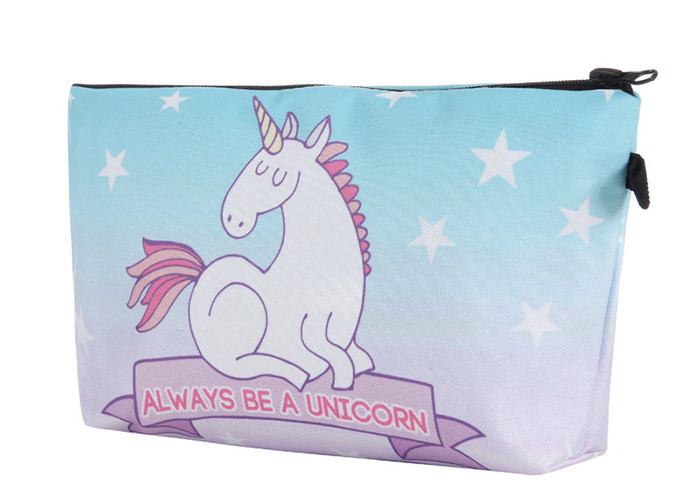 Polytester Waterproof Cosmetic Bag Organizer Small Makeup Brush Bag For Lady
