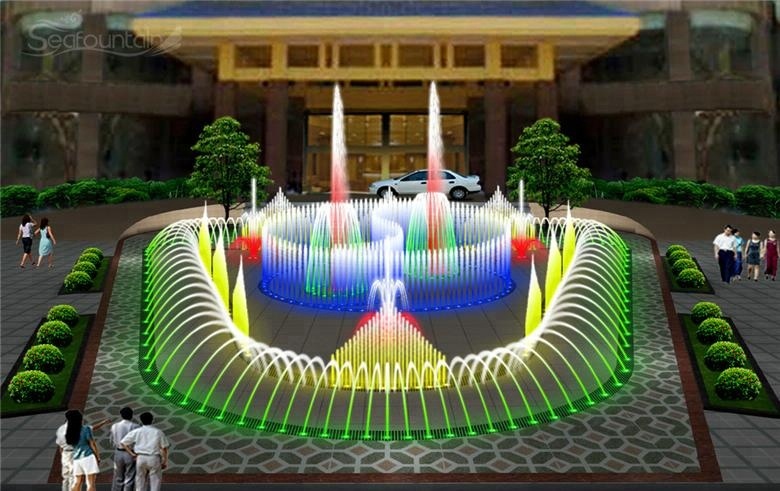 Combination Type Programmable Fountain LED Light Decorative Fountains