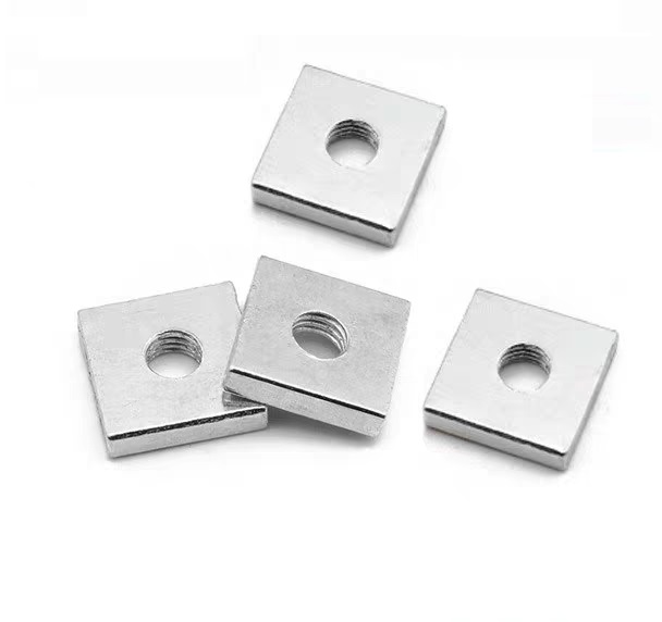 White Zinc M5-M72 DIN 562 Square Thin Nut for Strong Carbon Stainless Steel Connection