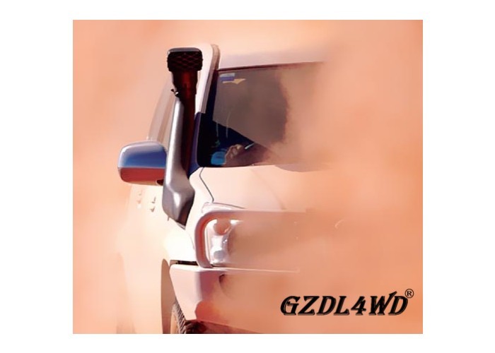 Matte Black 4x4 Snorkel Kit Textured For Toyota Prado 120 Series 4L V6 Patrol