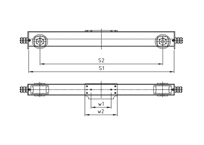 Single Girder Top Running Crane Carriage Alternative Motor High Performance
