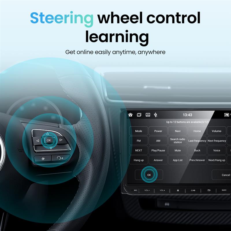 Android 11 Car Stereo Screen for VW Volkswagen Amarok Magotan Touran Polo MK5 SKODA 2 Din