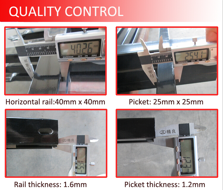 Australia market tubuloar spear top security Garrison fence / security metal fence / steel fence